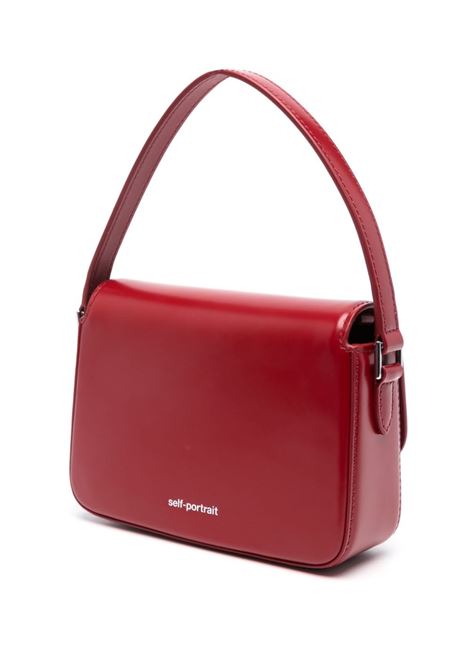 Borsa a tracolla con fiocco in rosso Self-Portrait - donna SELF-PORTRAIT | PF24309SR