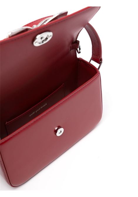 Borsa a tracolla con fiocco in rosso Self-Portrait - donna SELF-PORTRAIT | PF24309SR