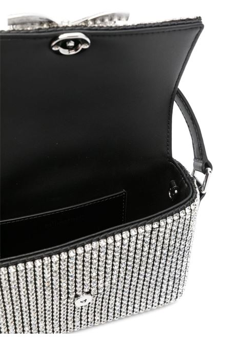 Silver bow-detail crystal-embellished hand bag Self-Portrait - women SELF-PORTRAIT | PF24311SSIL