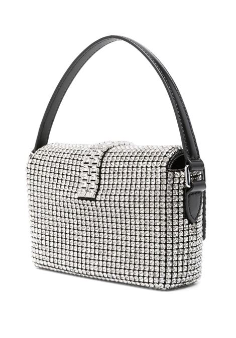 Silver bow-detail crystal-embellished hand bag Self-Portrait - women SELF-PORTRAIT | PF24311SSIL