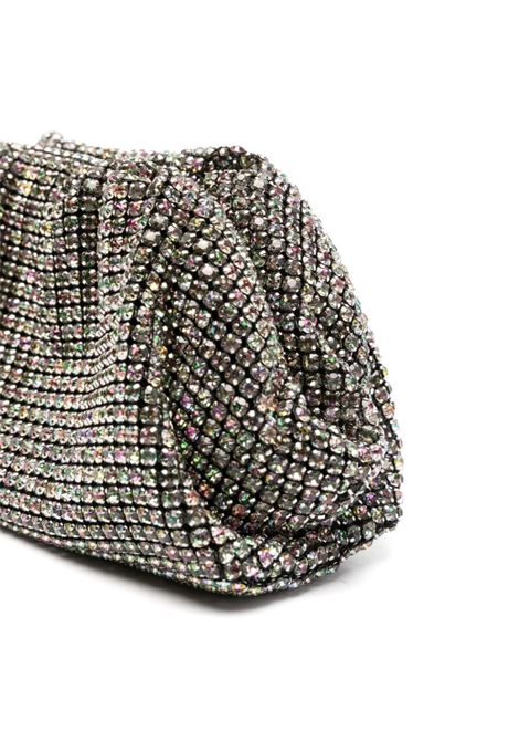 Silver crystal-embellished clutch bag Self-Portrait - women SELF-PORTRAIT | PF24321MU