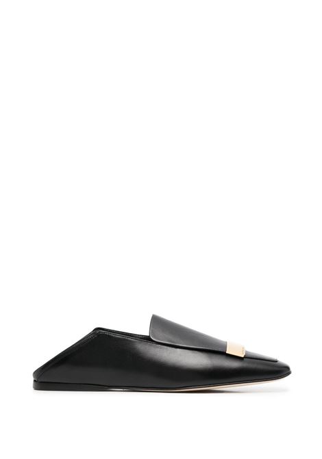 Black 75mm pointed loafers - women SERGIO ROSSI | A77990MNAN071701000