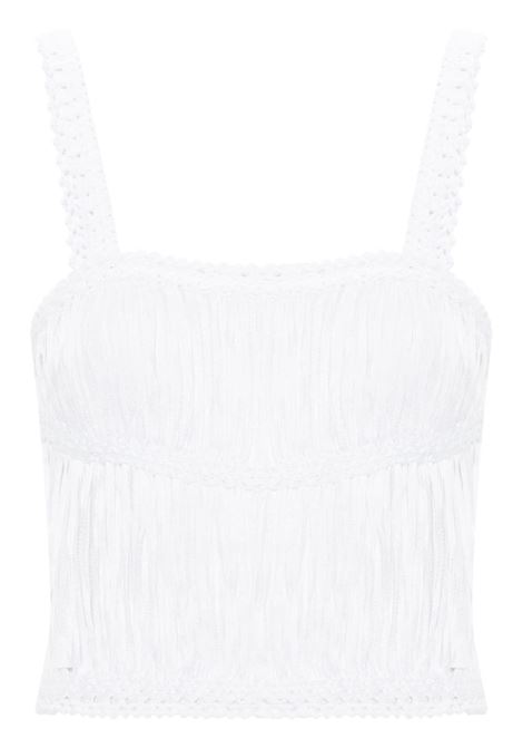 Top con pieghe in bianco Simkhai - donna SIMKHAI | Top | 3242129KWHT