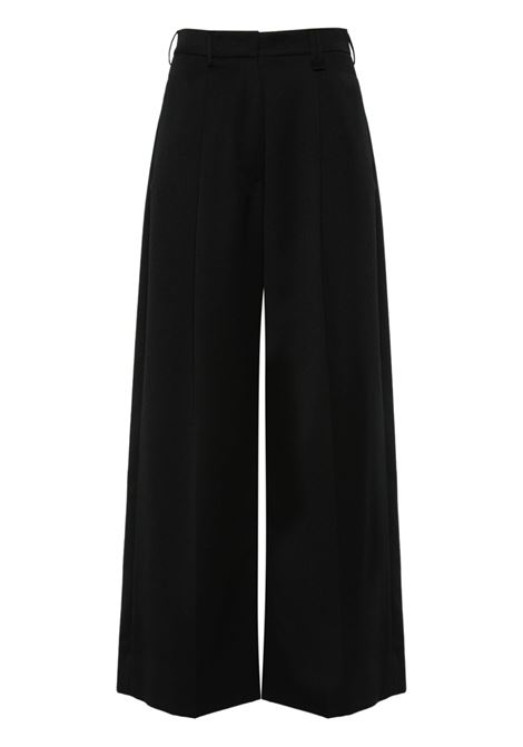 Black pleated wide-leg trousers Simone Rocha - women SIMONE ROCHA | 41170458BLK