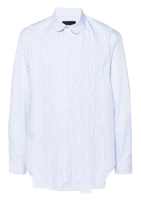 Camicia a righe in azzurro Simone Rocha - uomo SIMONE ROCHA | 52751026BLWHT