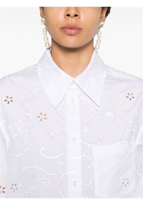 Camicia con dettaglio cut-out in bianco Simone Rocha - donna SIMONE ROCHA | 52811023WHT