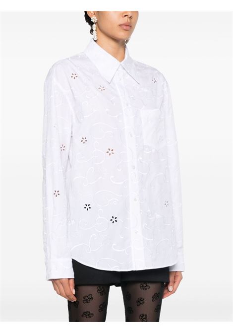 Camicia con dettaglio cut-out in bianco Simone Rocha - donna SIMONE ROCHA | 52811023WHT