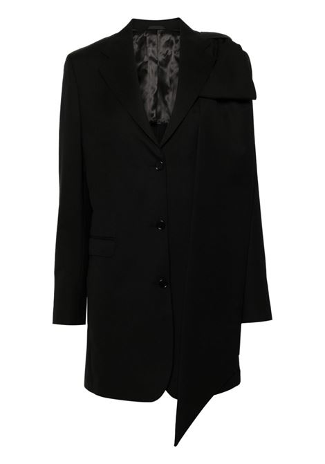 Blazer con fiocco in nero Simone Rocha - donna SIMONE ROCHA | Capispalla | 6101BOW1011BLK