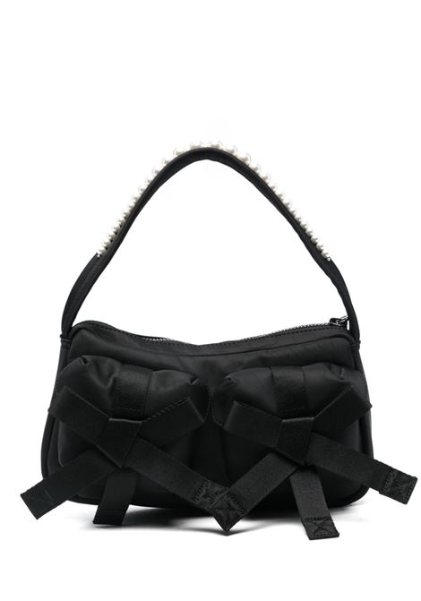 Black hand bag with bows Simone Rocha - women SIMONE ROCHA | Hand bags | BAG176B0761BLKPRL