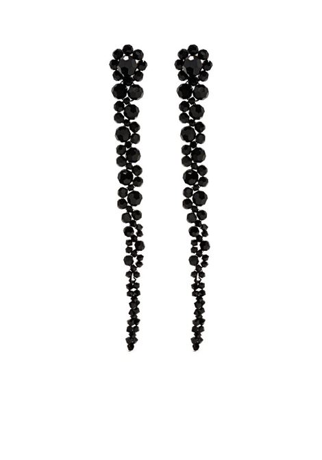 Black bead drip earrings -  SIMONE ROCHA - women SIMONE ROCHA | ERG120903BLK