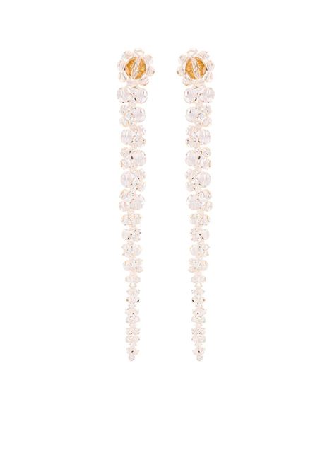 Beige crystal-embellished dangle earrings Simone Rocha - women SIMONE ROCHA | ERG120903ND