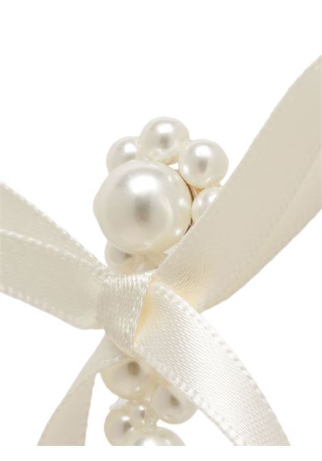 Orecchini Bow Ribbon Drip in bianco di Simone Rocha - donna SIMONE ROCHA | ERG4100904IVRY