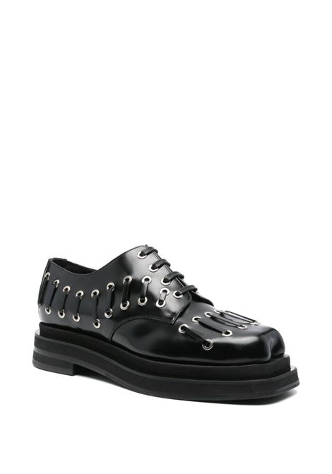 Black heart-toe derby shoes Simone Rocha - men  SIMONE ROCHA | LOF2M0740BLK