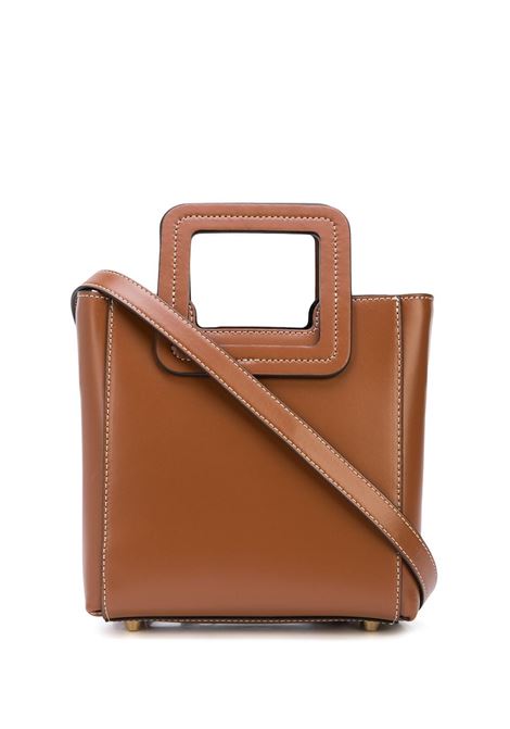 Borsa tote Shirley mini in marrone - donna STAUD | Borse tote | 079043TAN