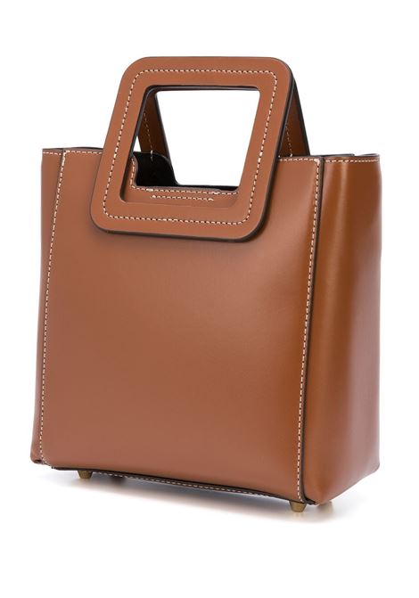 Brown shirley mini tote bag - women STAUD | 079043TAN