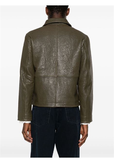 Brown embossed leather jacket Sunflower - men SUNFLOWER | 6031341