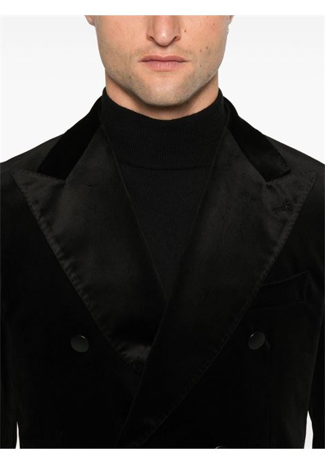 Blazer in velluto doppiopetto in nero Tagliatore - uomo TAGLIATORE | 1SVS20K800007N1209