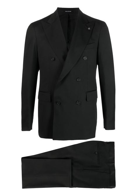 Black wool double-breasted suit Tagliatore - men