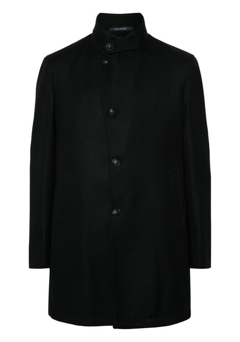 Black wool Gordon coat Tagliatore - men TAGLIATORE | Outerwear | GORDON150037N3377