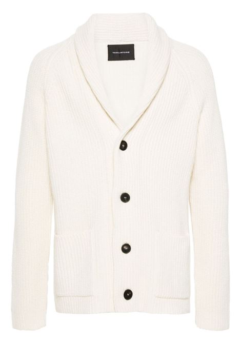 Cardigan Jackson in bianco Tagliatore - uomo TAGLIATORE | JACKSONPWI2402BIANCO