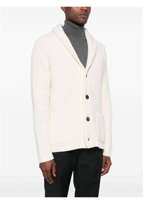 Cardigan Jackson in bianco Tagliatore - uomo TAGLIATORE | JACKSONPWI2402BIANCO