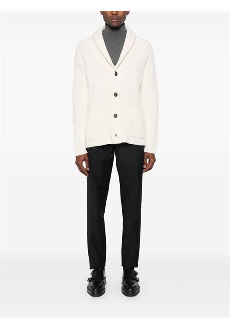 Cardigan Jackson in bianco Tagliatore - uomo TAGLIATORE | JACKSONPWI2402BIANCO