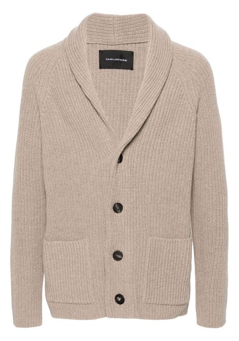 Beige Jackson cardigan Tagliatore - men TAGLIATORE | Sweaters | JACKSONPWI2402ECRU