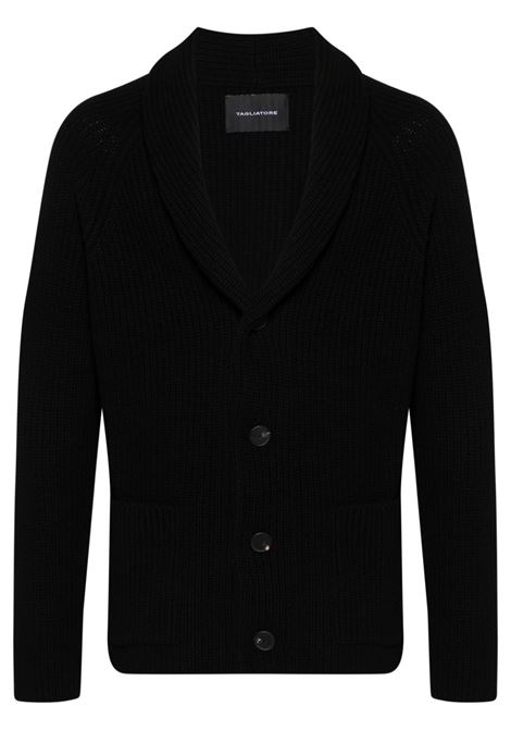 Black Jackson cardigan Tagliatore - men