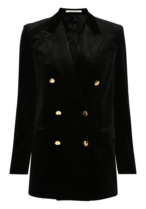 Black double-breasted velvet blazer Tagliatore - women TAGLIATORE | Blazers | JJASMINE10B800007N1209