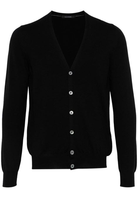 Black Kieran cardigan Tagliatore - men TAGLIATORE | Sweaters | KIERANGSI2401099