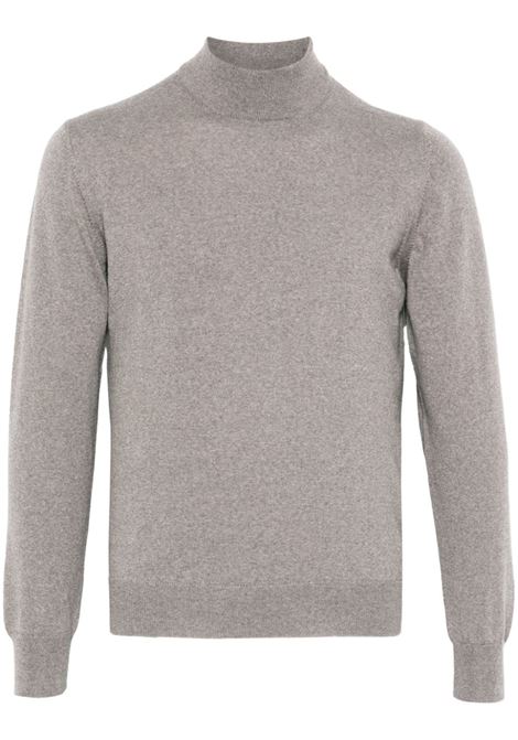 Taupe beige Lionel jumper Tagliatore - men TAGLIATORE | Sweaters | LIONELGSI2401140