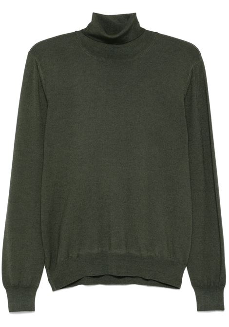 Green theo roll-neck jumper Tagliatore - men TAGLIATORE | Sweaters | THEOGSI2406628