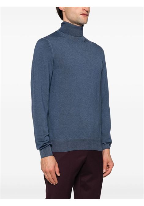 Maglione a collo alto Theo in blu Tagliatore - uomo TAGLIATORE | THEOGSI2406706