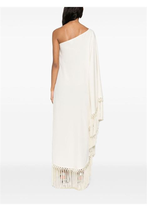 White Arno fringed maxi dress Taller Marmo - women TALLER MARMO | TMPF2410101