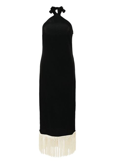 Black halterneck midi dress Taller Marmo - women