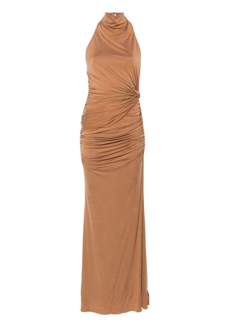 Light brown Stella maxi dress The Andamane - women THE ANDAMANE | Dresses | T160115BTJV045CML