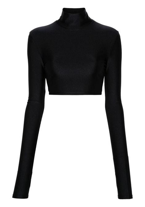 Top corto Orchid in nero The Andamane - donna THE ANDAMANE | Top | T160731ATJP062BLK