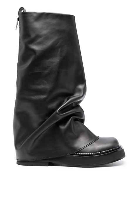 Black robin square-toe boots  - women THE ATTICO | 241WS798L019100