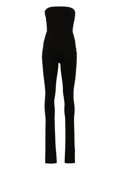 Black bustier jersey jumpsuit The Attico - women THE ATTICO | Trousers | 247WCP185RY02100