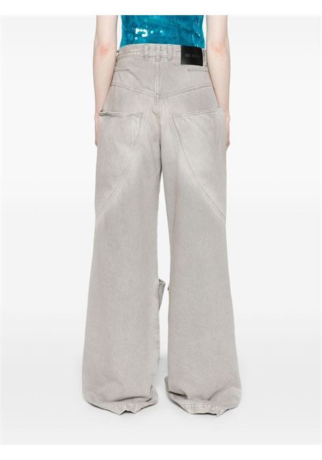 Grey high-rise wide-leg jeans The Attico - women THE ATTICO | 247WCP198D089733