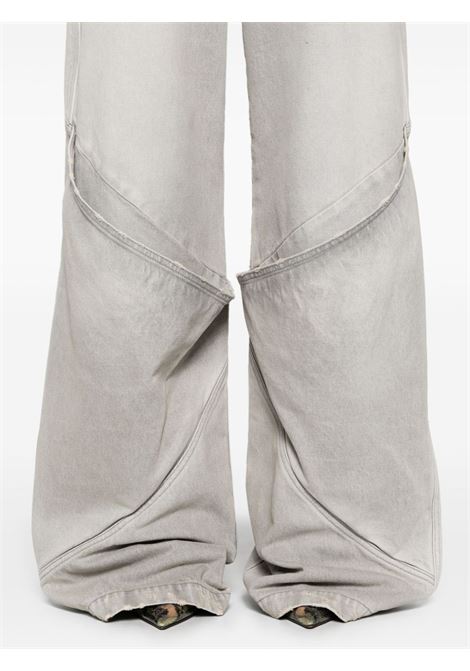 Grey high-rise wide-leg jeans The Attico - women THE ATTICO | 247WCP198D089733