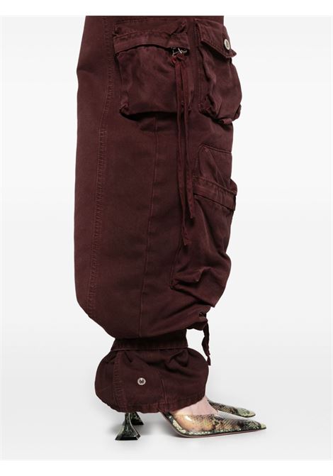 Burgundy Fern cargo jeans The Attico - women THE ATTICO | 247WCP84D088729