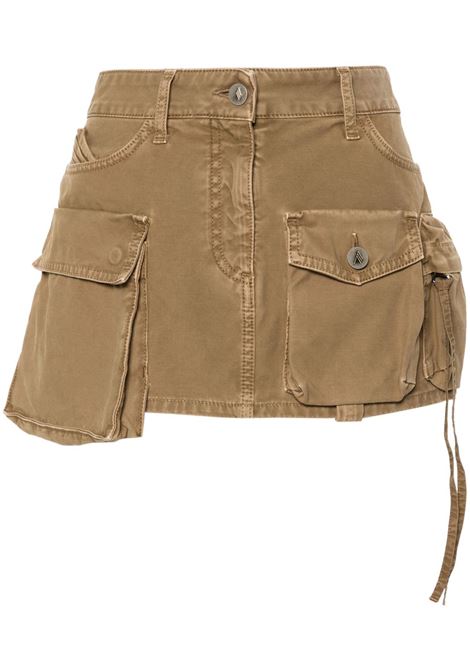 Beige Fay denim cargo miniskirt The Attico - women