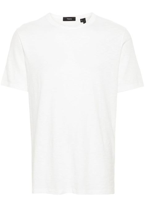 White Essential slub-texture T-shirt Theory - men THEORY | T-shirt | I0194520100