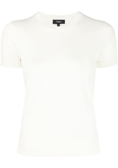 White fine-knit top - THEORY - women