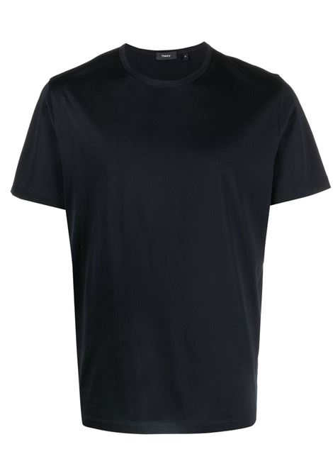 T-shirt a maniche corte in blu Theory - uomo