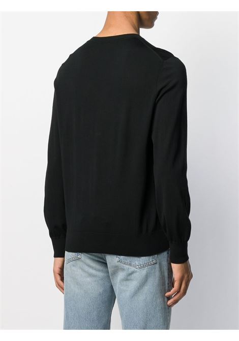 Black long sleeve knitted jumper Theory - men THEORY | J0781713001