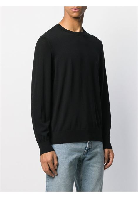 Maglione in lana a maniche lunghe in nero Theory - uomo THEORY | J0781713001