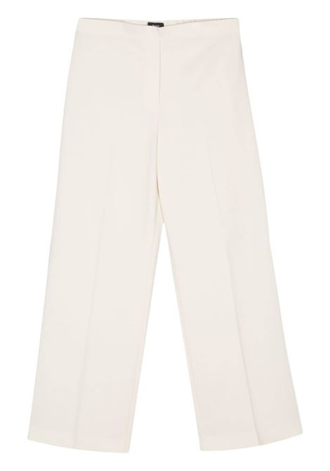 White wide-leg crepe trousers Theory - women THEORY | L0109223Y0C