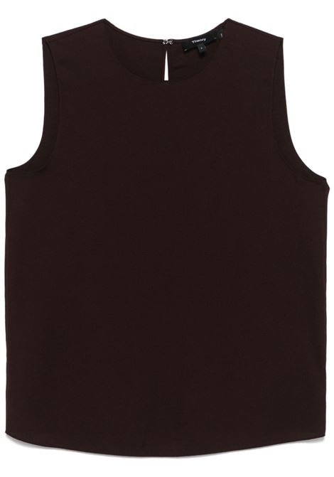 Brown Shell tank top Theory - women THEORY | Top | M0102539SPF